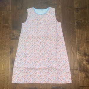 NWOT TBBC Annie Apron Dress - Fall Fest Floral with Brookline Blue 12 price firm